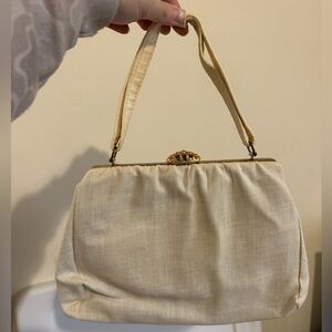 Vintage Spilene Cream Handbag